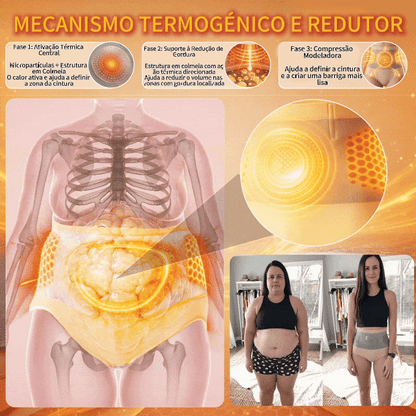 Pureluxo® Shorts Modeladores Termogénicos 5-em-1 🌿 Moringa & Berberina • 🧬 Tecnologia de Micropartículas • 🔥 Ativação Térmica • ✨ Modelação da Cintura e Abdómen • ⏳ 30 Min/Dia 🎁
