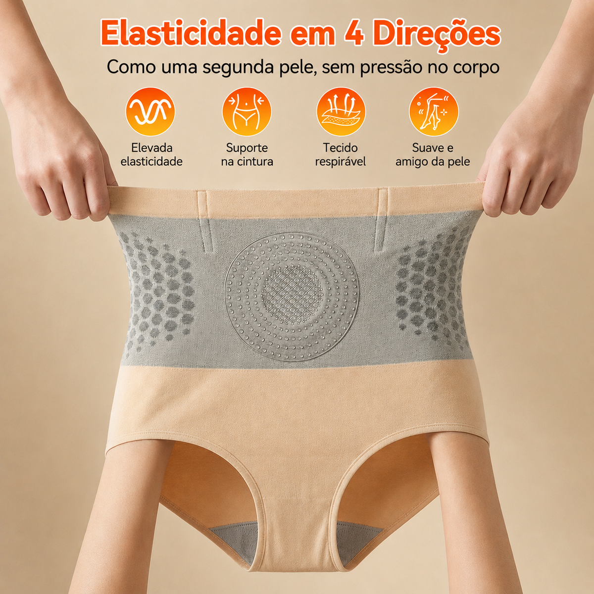 Pureluxo® Shorts Modeladores Termogénicos 5-em-1 🌿 Moringa & Berberina • 🧬 Tecnologia de Micropartículas • 🔥 Ativação Térmica • ✨ Modelação da Cintura e Abdómen • ⏳ 30 Min/Dia 🎁