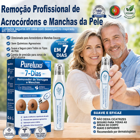Loja Oficial 𝑷𝒖𝒓𝒆𝒍𝒖𝒙𝒐® 🌿 Tratamento de 7 Dias para Sinais e Imperfeições da Pele | Roll-on de Precisão, Sem Dor